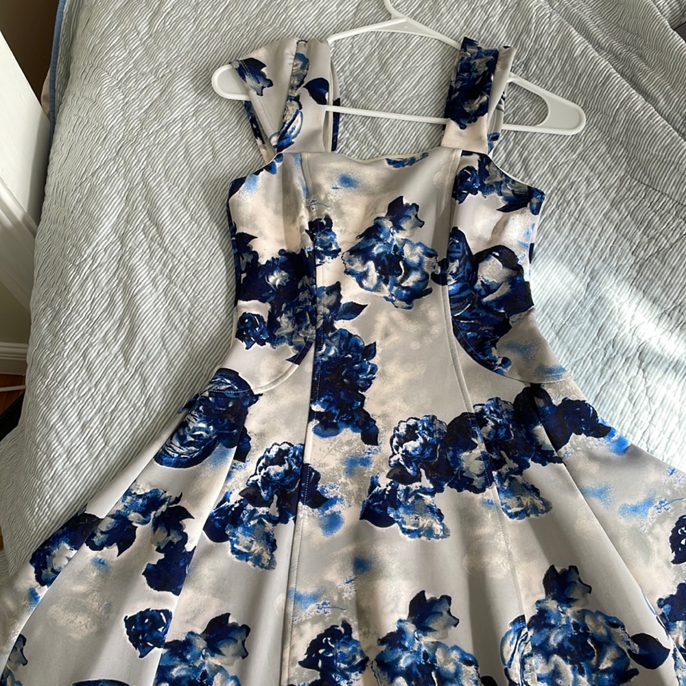 BCBGeneration Blue Gray Fit Dress